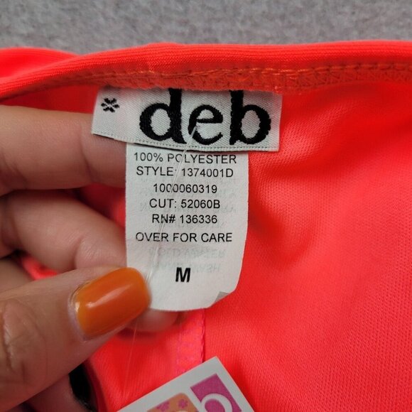 Vtg 90s Y2K Deb Dress Medium Neon Ruched One Shoulder Mini Sequin Bodycon New - Picture 8 of 11